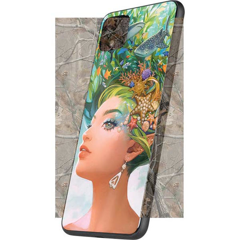 Mermaid with Sea Stars in Her Hair by Ivy Dolamore Google Pixel 4 XL Skin